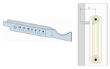 Brackets
                                    to be walled up for steel column radiators