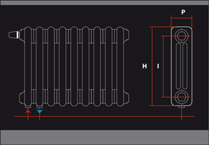 It is possible to have TO-BE radiators with
                                        integrated Oventrop valve inserted in the
                                        manifold during production. A great advantage
				    of the integrated solution is the perfect adaptation of the radiator
                                        dimensions to the place in which it is installed,
                                        because the tubes are positioned under the
                                        radiator and not on its side.